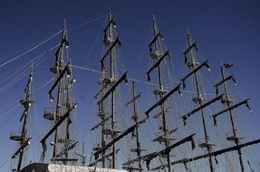 mast of sailing boat