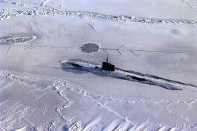 US submarine in the Arctic