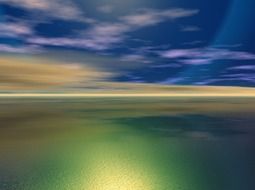gorgeous colorful tranquil seascape