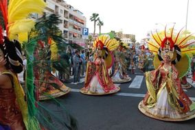 colorful carnival in Tenerife