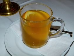 hot spiced wine, punch in mug