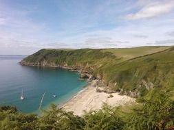 seaside with green plants for relaxing