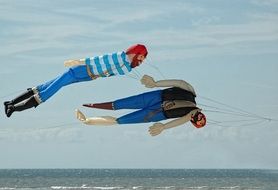 funny kite on the beach