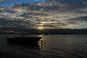 Boat on the coast of the sea