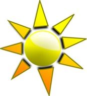 sign of sunshine and warm weather