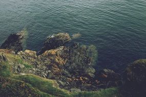 rocks cliff