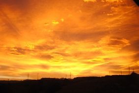 red heaven sunset sky