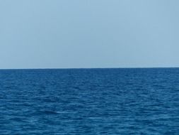 very beautiful blue sea