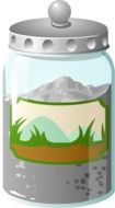 sand filled container