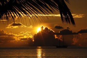 charmingly beautiful gold sunset