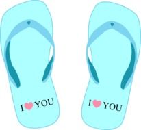 very beautiful slippers i love you drawing