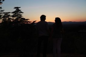 couple at sunset