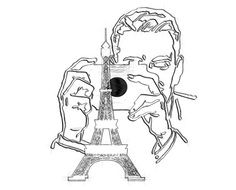 photo of a eiffel tower as a graphic image