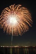 rain fireworks hanabi colorful