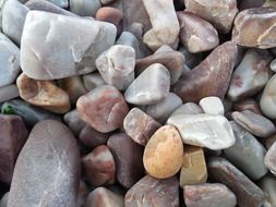 colors stones beach