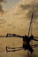 boat on the ocean in Kenya