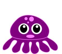 octopus kraken purple drawing