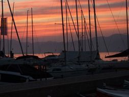 Afterglow on a sky