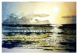 Painting with watercolor