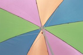 multicolored umbrella from the sun