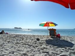 holiday on the beautiful beach