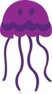 jellyfish cartoon as a drawing