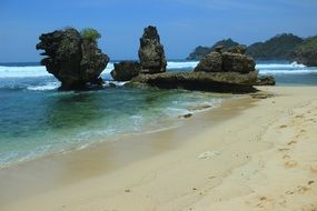 cliffs on the sea coastline
