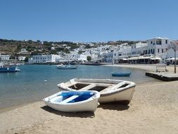 cozy harbor in greece