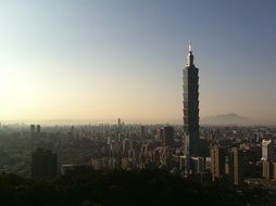 Taiwan under the sunset