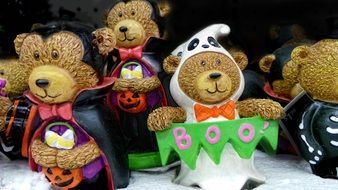 Bear decorations on halloween