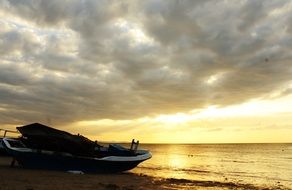 Ocean beach in indonesia