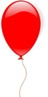 red party balloon drawing