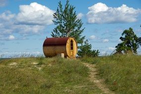 sauna on the beach in estonia