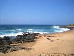 Coast near the blue water