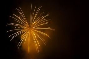 celebration fires in the sky