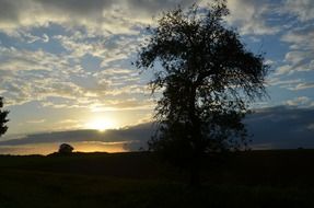 abendstimmung on a sky