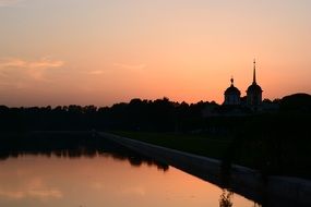 church in park kuskovo moscow