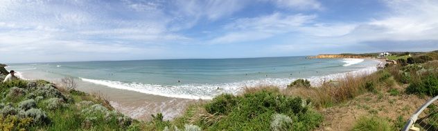 beautiful victoria beach in australia panorama