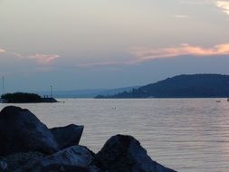 Lake Balaton at dusk