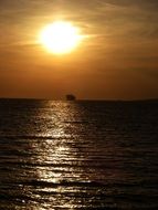 sunset in south corsica