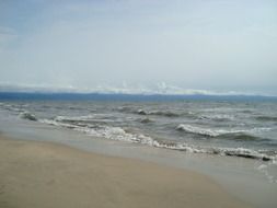 ocean waves on the beach in mexico