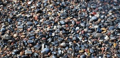 pebbles on a baltic sea bank