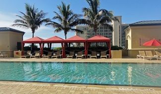 christmas swimming pool resort