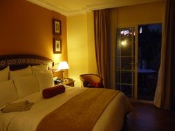 double room with one bed in the hotel