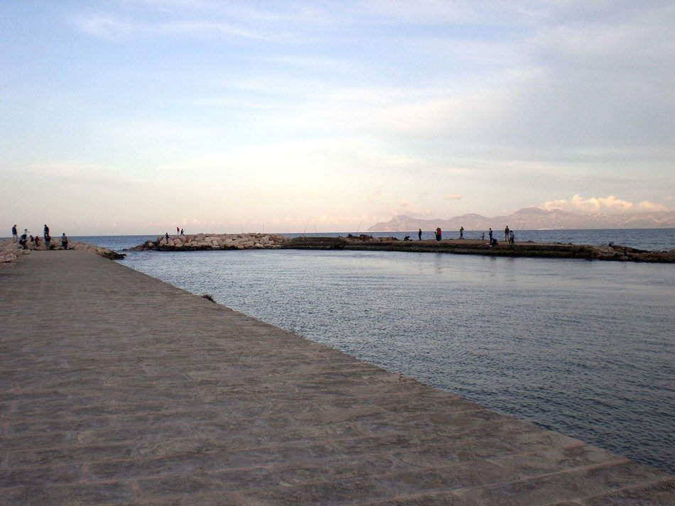 beautiful water landscape in alcudia