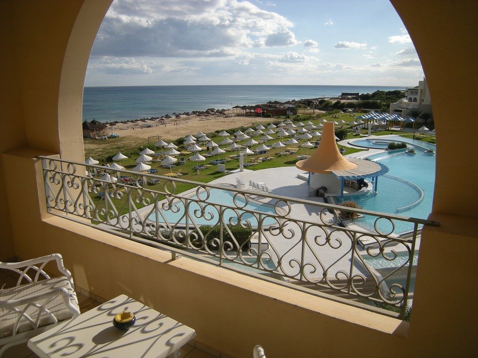 panorama of the royal hotel in tunisia