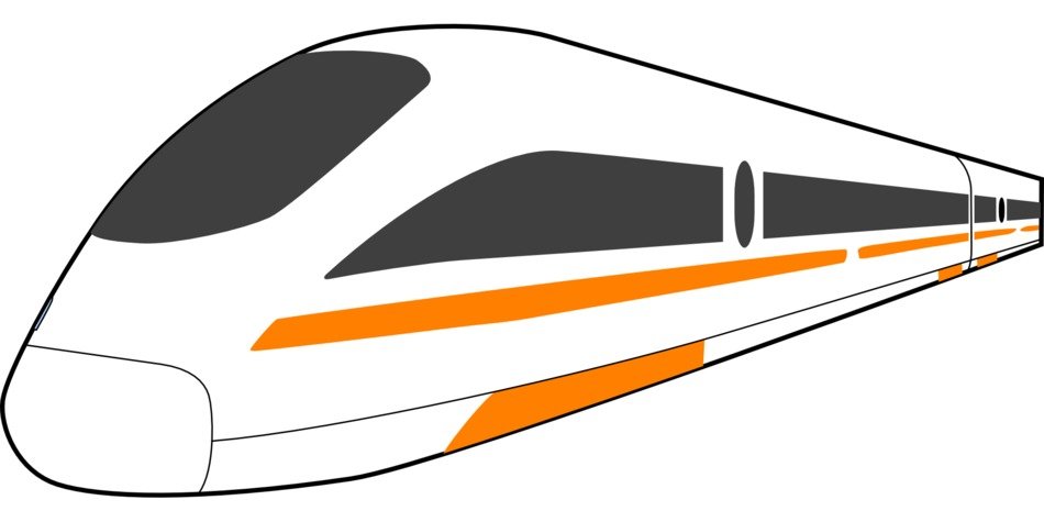 high speed train drawing