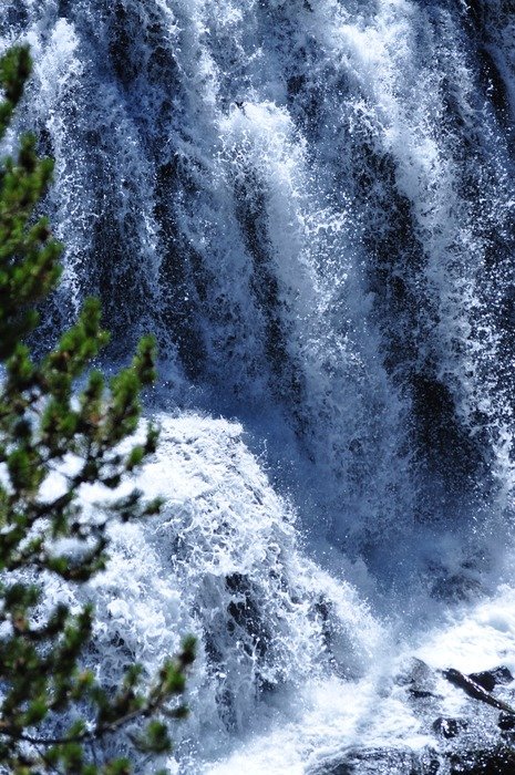 Landscape of waterfall in national park