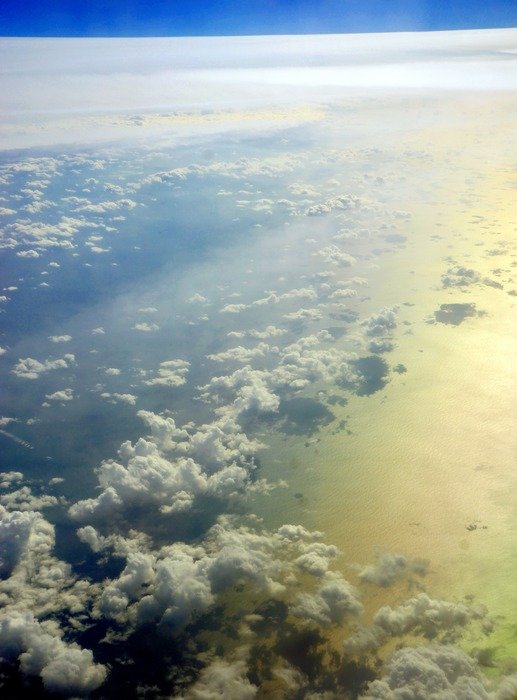 panorama of the ocean sky