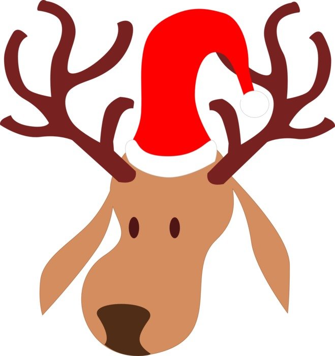 reindeer for christmas as a graphic image